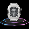 240 17437ecb 927c 4b5d 97f2 5dbbbc331936 Apple Watch Case 45MM - TITAN Series Silver Titanium | Snow White Rubber