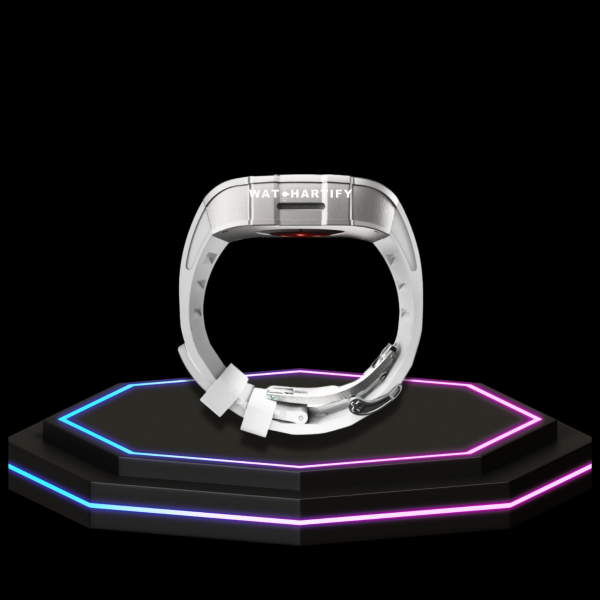 241 6cb44be5 d986 4934 af28 8bfd05dabadb Apple Watch Case 45MM - TITAN Series Silver Titanium | Snow White Rubber