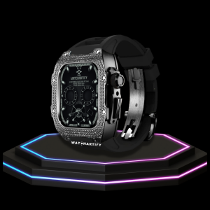 247 Apple Watch Case 44MM - Crystal TITAN Series Dark | Midnight Rubber