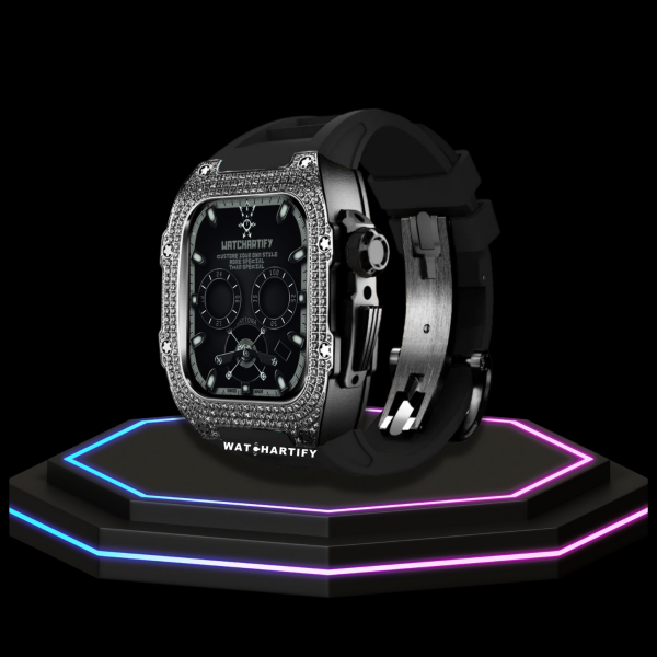 247 d48a6f0a d8fa 40fe aa69 1148543d8d7c Apple Watch Case 45MM - Crystal TITAN Series Dark | Midnight Rubber