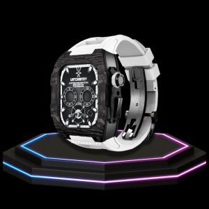 249 16e9a608 3f86 44c5 915b 8d6d8195f1bc Apple Watch Case 45MM - OYAMA Series Dark Titan | Snow White Rubber