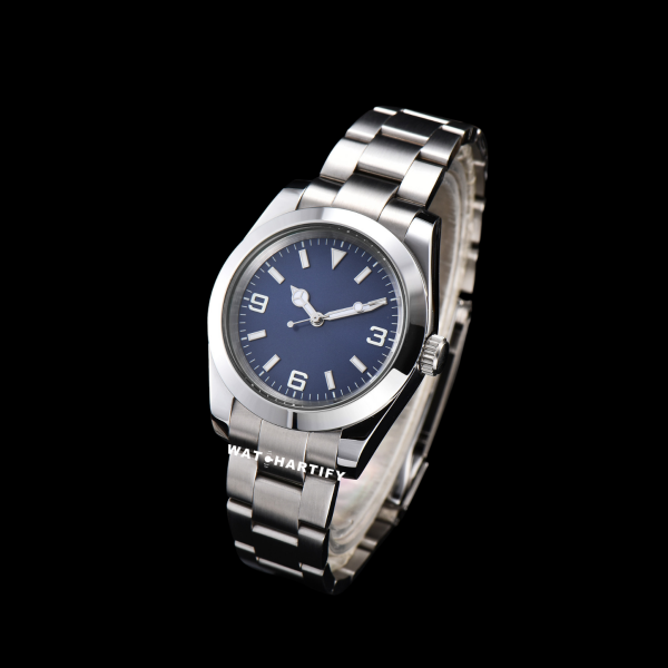 24 0f911bd9 cb27 405b a950 2811926e503c Watchartify Series Datejust 369Number Blue Face 40MM Automatic Movement Stainless Steel Strap