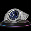 24 f4298e49 ac33 4145 a5f5 552e43e4b9c5 G-SHOCK Casio GA2100 | OFFSHORE Series Silver Mod Blue Snow White Dial | Silver Stainless Steel Strap
