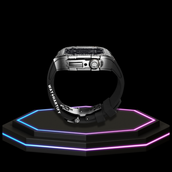 Apple Watch Case 44MM - Crystal TITAN Series Dark | Midnight Rubber