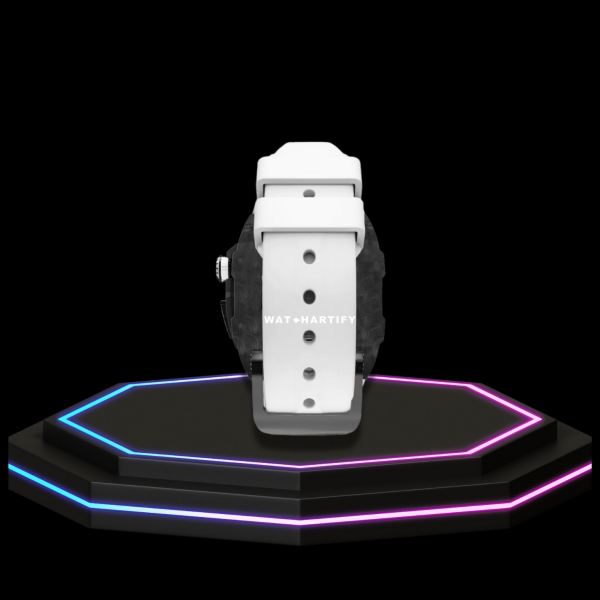 Apple Watch Case 44MM - OYAMA Series Dark Titan  | Snow White Rubber