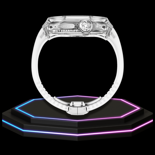 Apple Watch Ultra Case 49MM - CRYSTAL Pro Silver Series Luminary | Crystal Frost Rubber