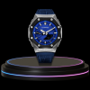 25 2cd3d9be ab6e 4a2b a395 29f62c9e4fd0 G-SHOCK Casio GA2100 | SPORT Series Silver Midnight Black Mod Blue Dial | Blue Leather