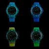 Watchartify Series Cartoon Face 40MM NH35 Automatic Movement Luminous Transparent Light Yellow Rubber