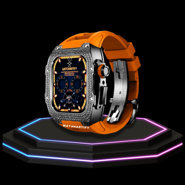 Apple Watch Case 44MM - Crystal TITAN Series Dark | Sunset Rubber
