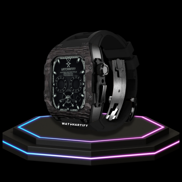 263 26631daf 7666 4408 9cab f1291284a492 Apple Watch Case 45MM - OYAMA Series Dark Titan | Midnight Rubber
