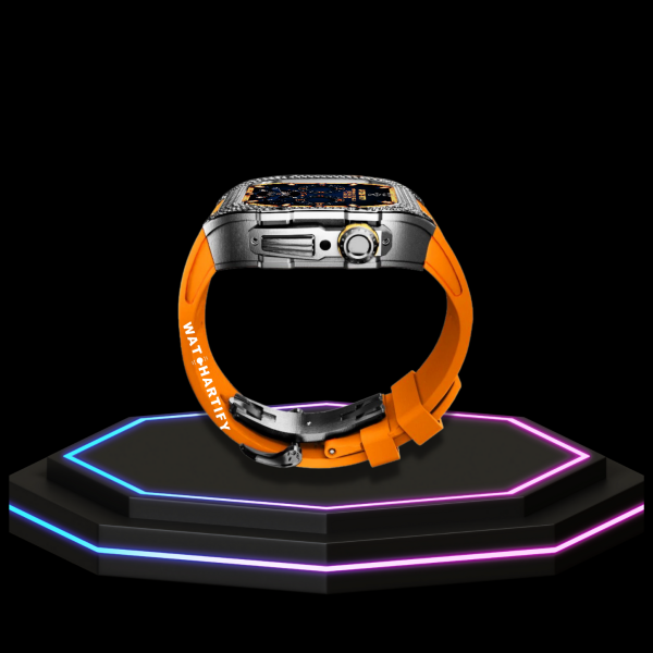 Apple Watch Case 44MM - Crystal TITAN Series Dark | Sunset Rubber