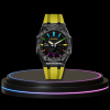 26 520f7b35 9b4a 45c3 9de7 6172f03f9c99 G-SHOCK Casio GA2100 | Carbon Fiber Series Midnight Black Dial Rainbow Marker | Yellow Rubber