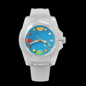 26 6a06e26b 0077 464c 9af8 ec4dbdbddfe4 Watchartify Series Fruit Face 40MM NH35 Automatic Movement Snow White Rubber
