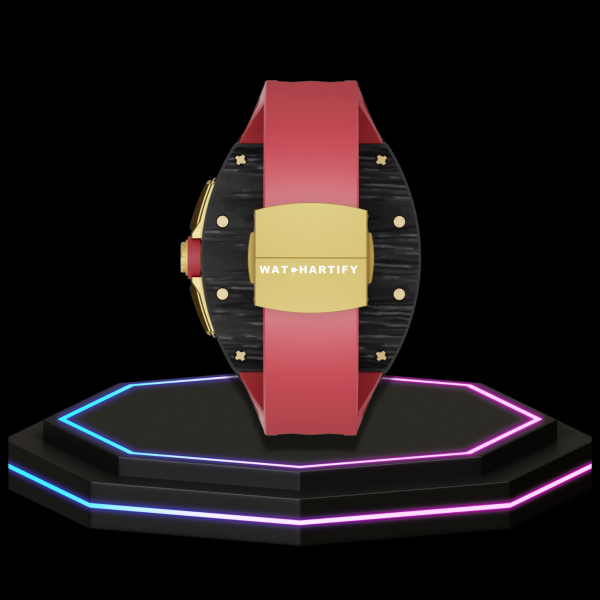 270 3f938d99 01a6 42dc bca8 bcc8980c018a Apple Watch Case 44MM - TITANIUM CARBON Series Royal | Scarlet Red Rubber