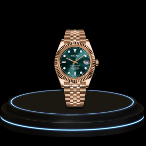 27 26f6fb40 240a 4141 8c43 5b7b9856fa9d SEIKO Mod Datejust Collection Rose Gold Deep Green Point Dial NH35 Automatic Movement Rose Gold Stainless Steel Strap