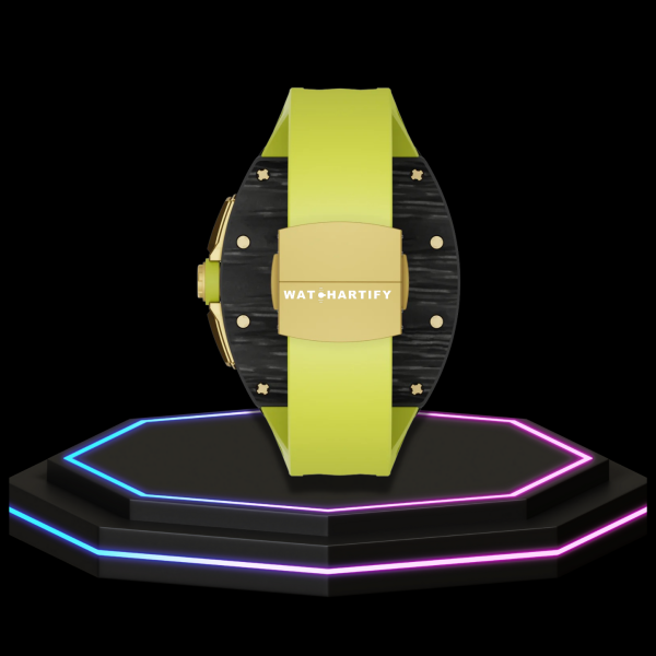 Apple Watch Case 45MM - TITANIUM CARBON Series Royal | Light Cerulean Rubber