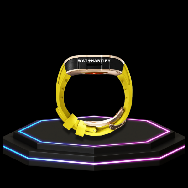 286 0cc4b543 42b6 40c7 b42c 01fba57a0d7a 1 Apple Watch Case 45MM - TITAN Series Rose Gold Dark Titanium | Yellow Rubber
