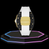 Apple Watch Case 45MM - TITANIUM CARBON Series Royal | Snow White Rubber