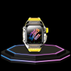 289 1ae2b98f d43d 4aad b9aa 141239b8e35d Apple Watch Case 45MM - ICE Series Transparent | Fluorescent Canary Yellow Rubber