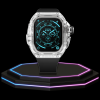 28 174474cb 7282 42e6 86af 37b9ae11010b Apple Watch Ultra Case 49MM - CRYSTAL Pro Silver Series Luminary | Midnight Black Rubber