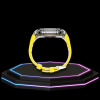 292 d86c98a8 1942 41d4 b4f1 49bca4b2666f Apple Watch Case 45MM - ICE Series Transparent | Fluorescent Canary Yellow Rubber