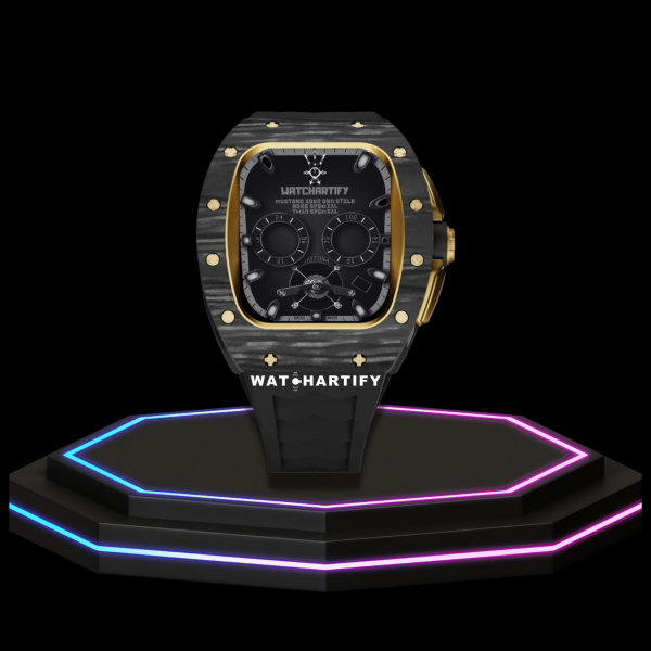 293 8b8cfd03 aa11 48fc b476 6c465ae68bda Apple Watch Case 45MM - TITANIUM CARBON Series Royal | Midnight Rubber