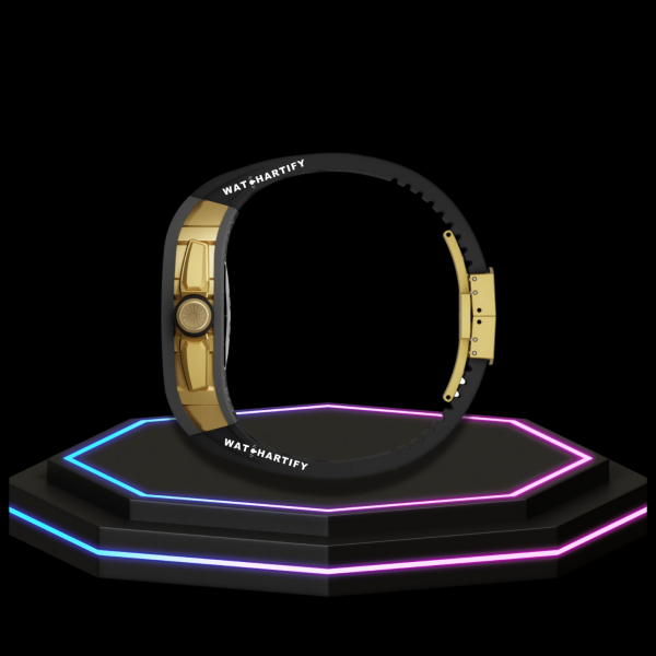 295 Apple Watch Case 44MM - TITANIUM CARBON Series Royal | Midnight Rubber