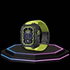 29 a6db1b1e 9d99 4718 a118 895e9158cf02 Apple Watch Ultra Case 49MM - TITAN Pro Series Dark Titan | Lime Green Rubber