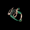 29 ab29f0cb 2e45 4dd0 b142 c1c2bed871d6 Apple Watch Case 44MM - TITAN Series Rose Gold Dark Titanium | Green Rubber