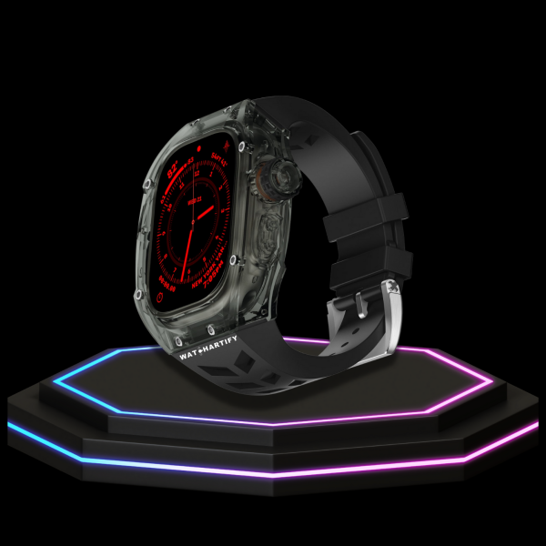29 e65fb5a7 352d 4382 be7b 0833a5eba5ab Apple Watch Ultra Case 49MM - ICE Pro Series Dark Crystal | Fluorescent Midnight Rubber