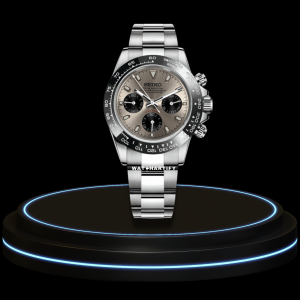 2 44fd1a4e 43f5 4729 a568 9aa8a61de302 SEIKO Mod Daytona Collection Champagne Dial VK64 Caliber Hybrid Movement Silver Stainless Steel Strap
