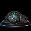 2 7c9b2d7d 34eb 4586 8482 29e4a9bc502d G-SHOCK Casio GA2100 | Black Series Grey Dial Tiffany Blue Marker | Dark Stainless Steel Strap