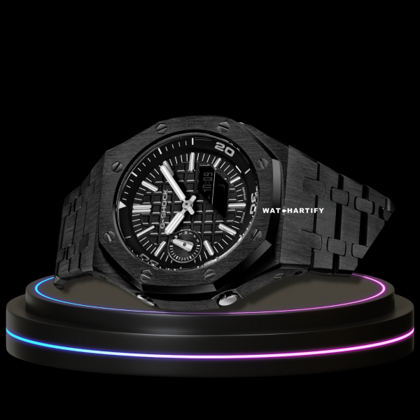 2 8a97536b 08d1 4959 be57 248fa1383d97 G-SHOCK Casio GA2100 | OFFSHORE Series Midnight Black Mod Dark Silver Dial Dark Rubber