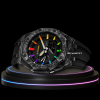 G-SHOCK Casio GA2100 | CARBON FIBER Series Carbon Fiber Rainbow Mod Midnight Black Dial | Black Rubber