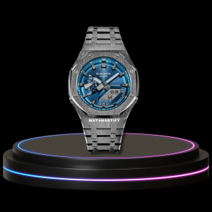 2 babc4dac 3e32 4d53 8216 6fec0688b618 G-SHOCK Casio GA2100 | Titanium Series Metallic Tiffany Blue Dial Titanium Marker | Stainless Steel Strap