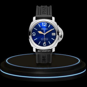 2 e8f970f3 b4f1 4b44 b818 4c09eb2d6489 SEIKO Mod Panerai Collection Deep Blue Dial Light Brown Markers NH35 Movement Midnight Black Leather