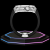 30 daa61ec9 9dbd 46c6 a70d 28270db39e75 Apple Watch Ultra Case 49MM - CRYSTAL Pro Silver Series Luminary | Midnight Black Rubber