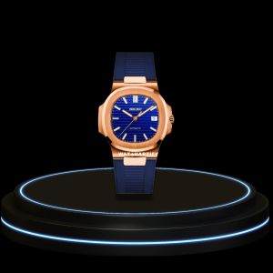 31 3cf823d6 c45f 447a bd09 20c4d57dfde2 SEIKO Nautilus Mod Collection Fancy Deep Blue Lines Dial Rose Gold Bezel NH35 Movement Deep Blue Rubbe