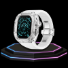 32 81a6a939 2526 4b95 b7cb 10ebda08ca00 Apple Watch Ultra Case 49MM - CRYSTAL Pro Silver Series Luminary | Snow White Rubber