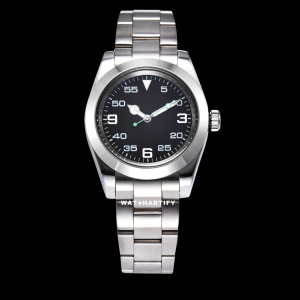32 9cb9ab9a c05b 47ce ac2c 490c902a43f9 Watchartify Series Datejust Dark Face 40MM Automatic Movement Stainless Steel Strap