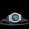 G-SHOCK Casio GA2100 | Silver Mini Series Tiffany Deep Blue Dial Silver Marker | Grey Rubber