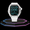 33 6e95bf34 3520 446d afd1 ceb4fcad4f2c Apple Watch Ultra Case 49MM - CRYSTAL Pro Silver Series Luminary | Snow White Rubber
