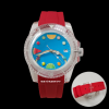 34 0de96db7 44ba 4585 8c40 6e07e8279447 Watchartify Series Fruit Face 40MM NH35 Automatic Movement Red Rubber