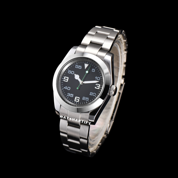 34 2e8a2df6 1461 426d 9da6 5692d824e854 Watchartify Series Datejust Dark Face 40MM Automatic Movement Stainless Steel Strap