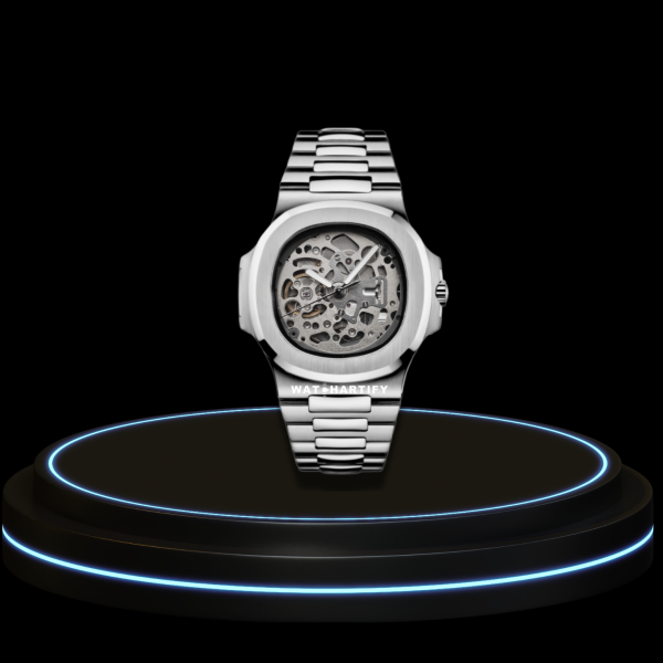 35 1d73dd2e 074e 418c 8b51 237ba196282b SEIKO Nautilus Mod Collection Skeleton Dial NH35 Movement Silver Stainless Steel Strap