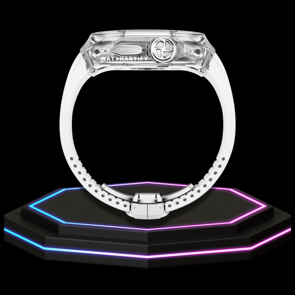 35 ab2a524f f0e7 4b6b a91c 73f46c73b236 Apple Watch Ultra Case 49MM - CRYSTAL Pro Silver Series Luminary | Snow White Rubber