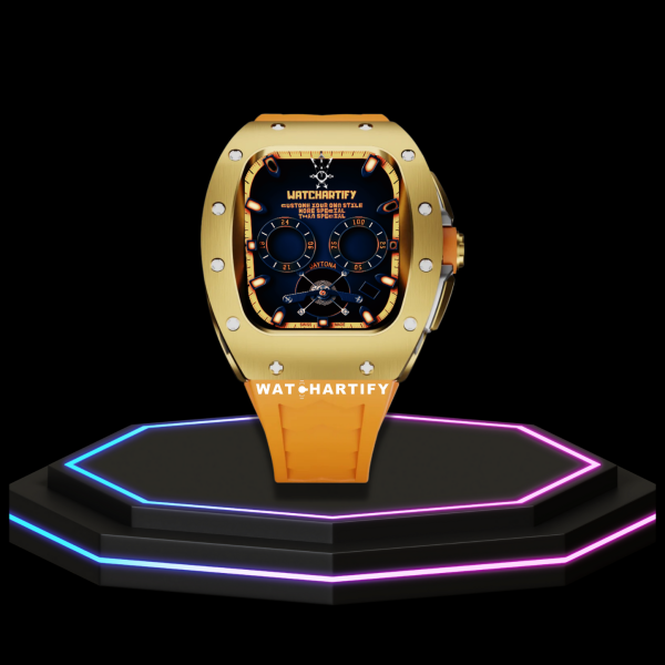 35 c55f3559 68d6 4ddf 9095 5979f3bc2b8d Apple Watch Case 45MM - CONCEPT GOLD Series Champagne | Sunset Rubber