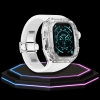 36 8cc0aa86 08e9 40e1 9a14 ae94eb8387e1 Apple Watch Ultra Case 49MM - CRYSTAL Pro Silver Series Luminary | Snow White Rubber