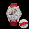 37 26789921 057f 4bf9 92cf 5a6a47474793 Watchartify Series Cartoon Face 40MM NH35 Automatic Movement Red Rubber