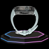 39 30f06034 b36d 495b 9be9 f0db3f8e99a8 Apple Watch Ultra Case 49MM - ICE Pro Series Dark Crystal | Fluorescent Cube Gray Rubber